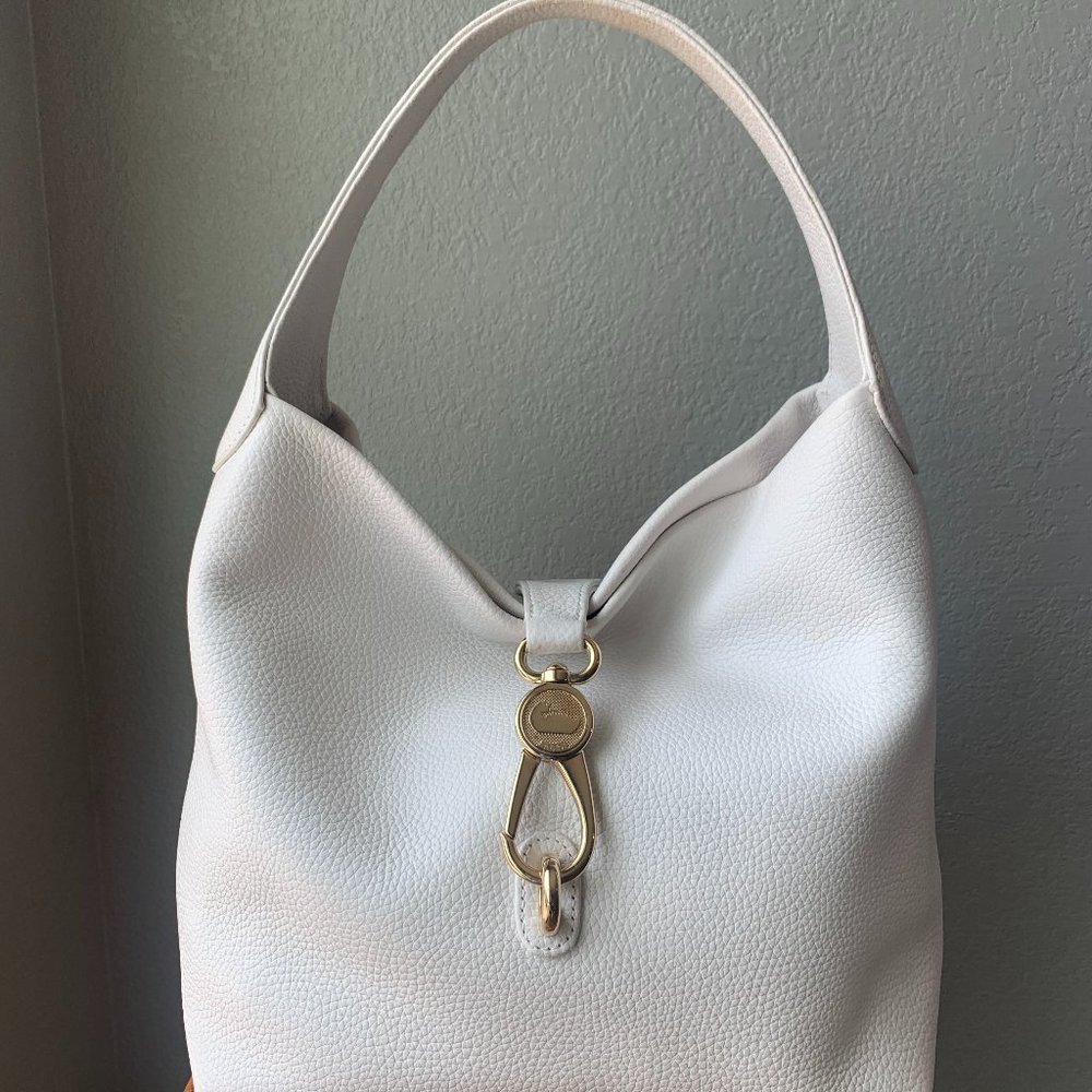 Dooney & Bourke Pebble Grain Small Logo Sac - White